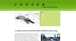 Desktop Screenshot of conserlandsurveying.com